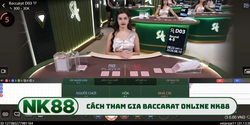 Baccarat Online NK88 - Bí Kíp Bắt Cầu Chuẩn Xác Mỗi Ngày 2 Bật mí cách tham gia Baccarat online NK88